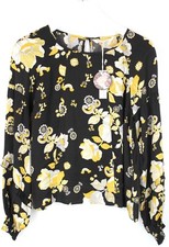 ODD MOLLY Blouse Amour Bells Femme XS À Fleurs Avec Volants Manches Raglan