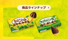 Ensemble Kinoko no Yama et Takenoko no Sato - Lequel préférez-vous ? Chocolat...