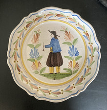 ancien plat en faience de