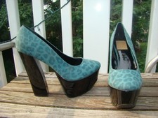 Frh blue green cheetah faux - frh,