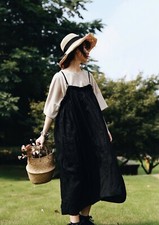 Robe bretelle tablier - , ample