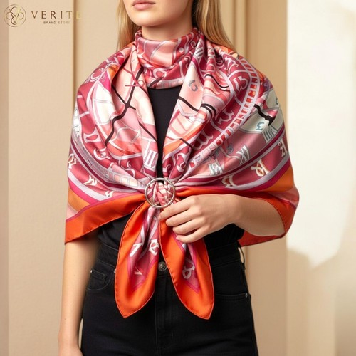Rare vintage foulard soie - vintage, en