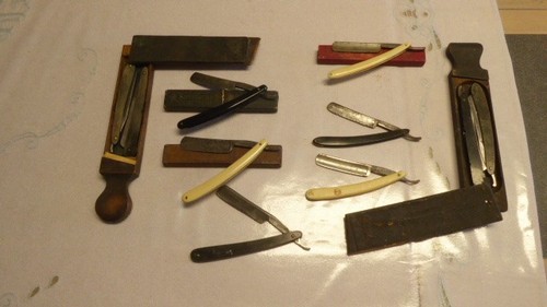 Lot anciens rasoirs coupe - anciens,