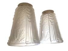 2 TULIPES GLOBE EN VERRE