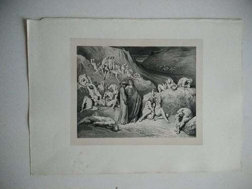 Gravure ancienne gustave doré - ancienne,