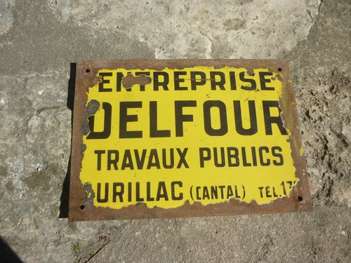 Ancienne plaque émaillée