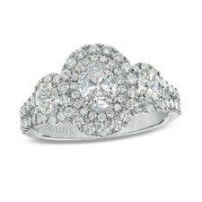 Bague de fiançailles ovale