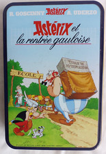 SUPERBE BOITE TÔLE LITHOGRAPHIEE ASTERIX ET LA RENTREE GAULOISE UDERZO GOSCINNY