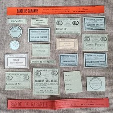 Ancien Vintage 20 Étiquettes