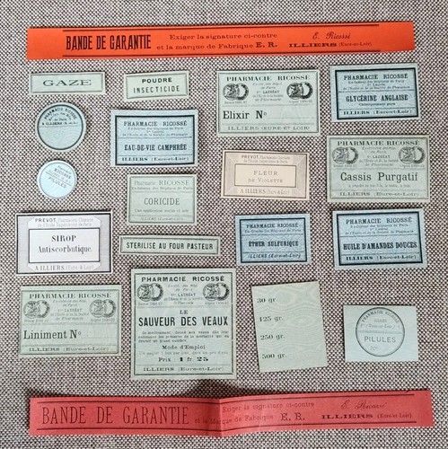 Ancien vintage étiquettes - ancien,