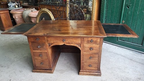 Ancien bureau tiroirs en - bureau, 9