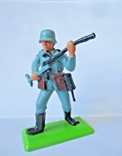 1/32 BRITAINS DEETAIL 1970-80 SOLDAT ALLEMAND MITRAILLEUSE DEVANT WEHRMACHT WWII