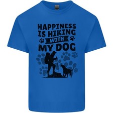 Happiness Is Randonnée With My Chien Drôle Hommes Clair T-Shirt