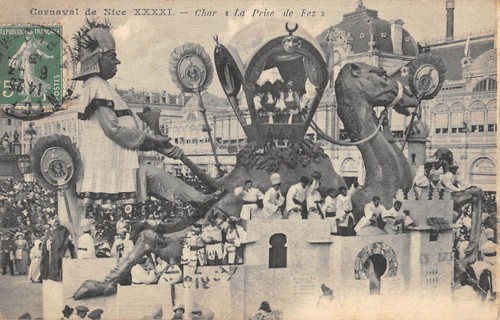 Cpa carnaval nice char - de,