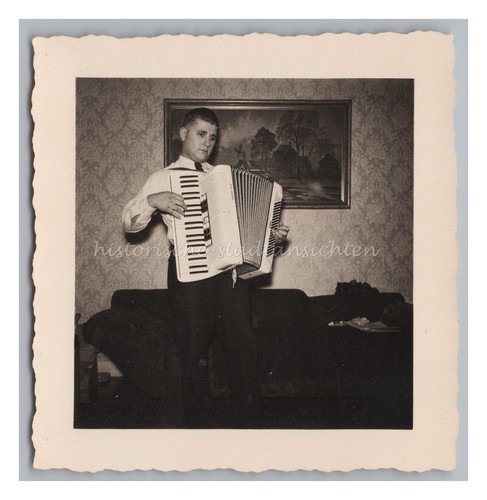 Man with accordion hohner - accordion,