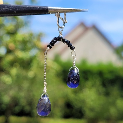 Pendentif délicat iolite - délicat,