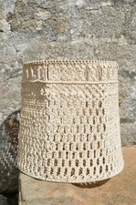 Abat-jour en crochet Corde