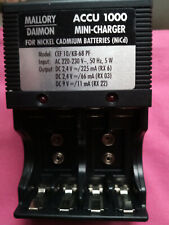 ACCU 1000 MINI-CHARGER MAILLORY DAIMONFOR NICKEL CADMIUM BATTERIES (NiCd)