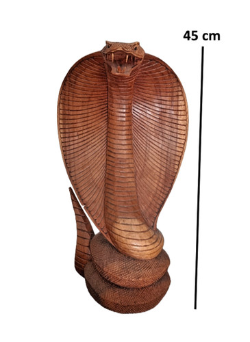 Sculpture cobra bois - de,