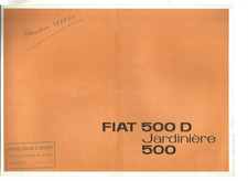 CATALOGUE FIAT - FIAT 500 D JARDINIERE 500