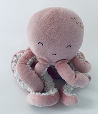 6055?25cm Doudou Peluche Pieuvre Poulpe Vieux Rose Beige Little Dutch