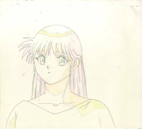 Anime genga not - cel, blue