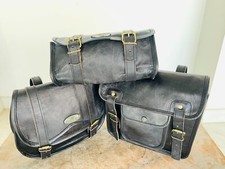 Sacoche de selle en cuir pour