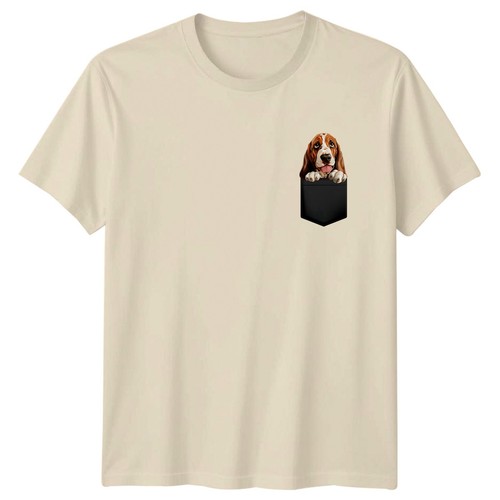 Basset hound dog pocket - hound,