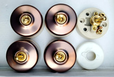 5 Vintage Laiton Et Céramique