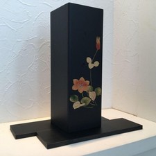 Vase japonais Aizu laqué