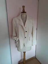 Superbe veste femme OSKA en T 2 40 42  41 % wool écru crème beige état neuf