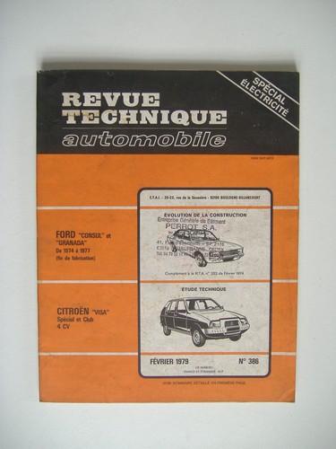 Revue technique rta - revue, citroËn