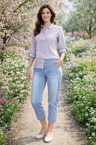Pantalon 8ème rayé bleu - pantalon, et