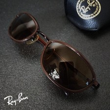 Lunettes de soleil vintage Ray-Ban W3089 monture marron verres marron rare...