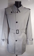 Trench-coat de pluie AQUASCUTUM « CORBY » GRIS LT taille 48 neuf avec étiquettes fabriqué au Royaume-Uni 