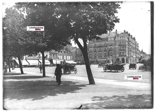 Plaque verre photo - , ancienne