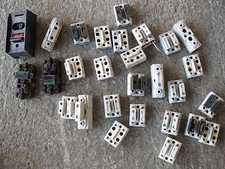 Lot de disjoncteurs électrique en porcelaine pour déco loft industriel