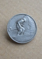 Bel Insigne, broche ski et de