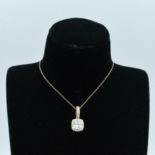 Asscher Coupe Zircone Collier