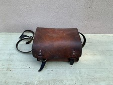 Ancienne SACOCHE Cuir  Métier ELECTRICIEN Caisse Boite outils  Années 70 VINTAGE