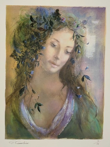 Femme guirlande fleurs - femme,
