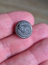 ANCIEN BOUTON VENERIE EQUIPAGE TETE SANGLIER