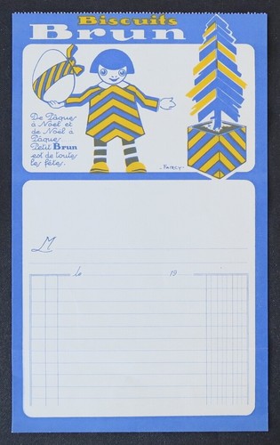 Facture 1930 les biscuits - facture, brun