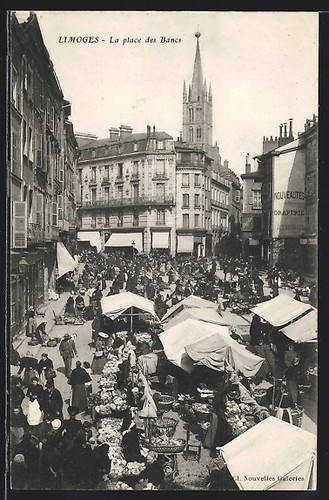 Cpa limoges place des - limoges,,