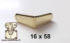 Equerre 16 x 58 laiton malle valise Vuitton , Goyard, Moynat Square brass trunk
