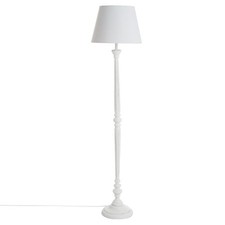 Lampadaire Design en Bois "Léo" 153cm Blanc