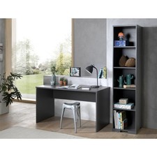Pack - Bureau Enfant & Bibliothèque "London" Gris Anthracite