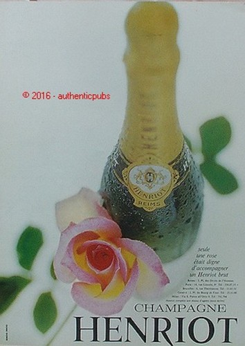 Publicite henriot champagne - publicite,