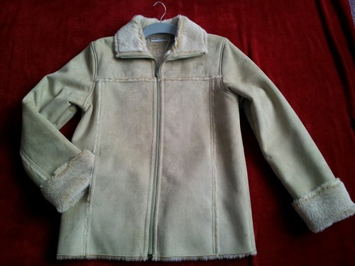 Manteau daim fourrure fax - 3/4,