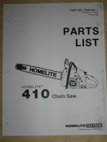 Homelite 410 series chain - homelite,